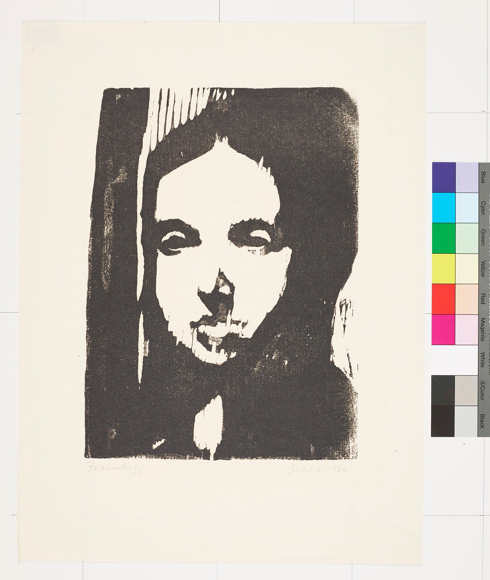 Portrait einer Frau oder eines Mädchens.