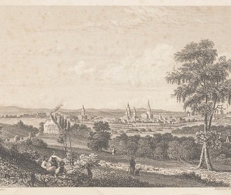 Osnabrück Landschaft mit Blick auf die Stadt.