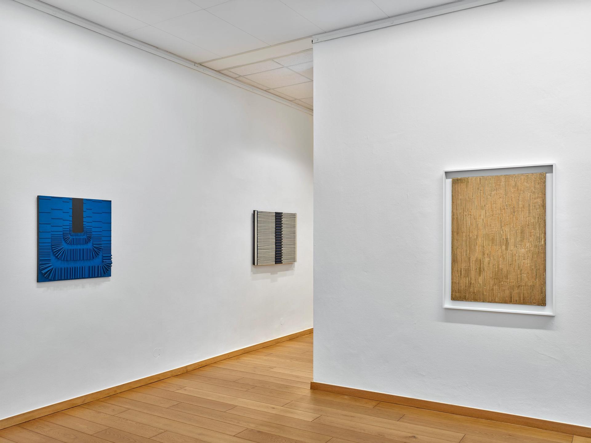 Marianne Aue: Pictorial Action, 2024, Ausstellungsansicht Kunstmuseum Gelsenkirchen, Foto: Achim Kukulies, ©Nachlass Marianne Aue