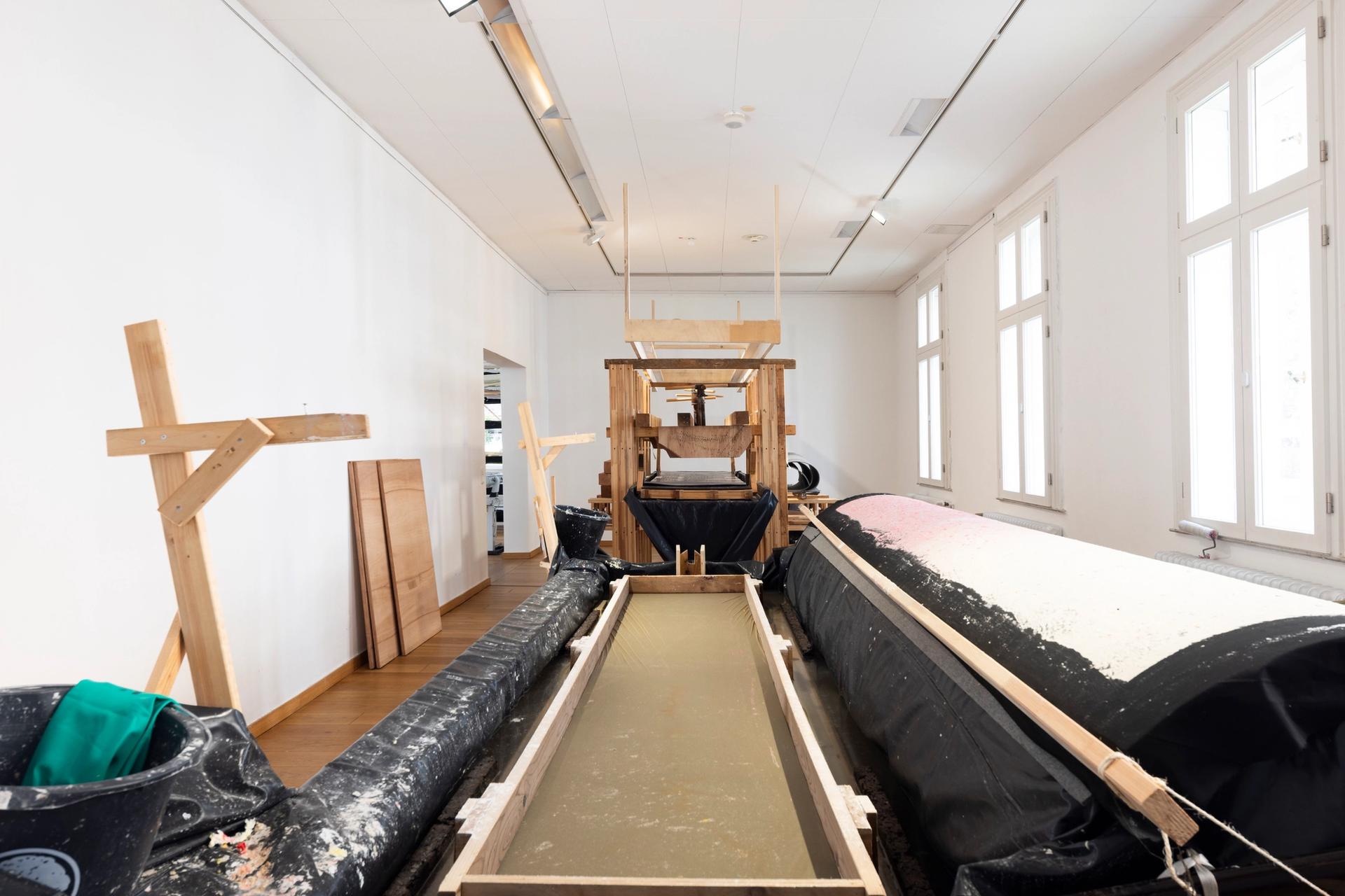 Michael Beutler, Tapetenwechsel, Kunstmuseum Gelsenkirchen 2026, Foto: Bozica Babic, Kunststiftung NRW