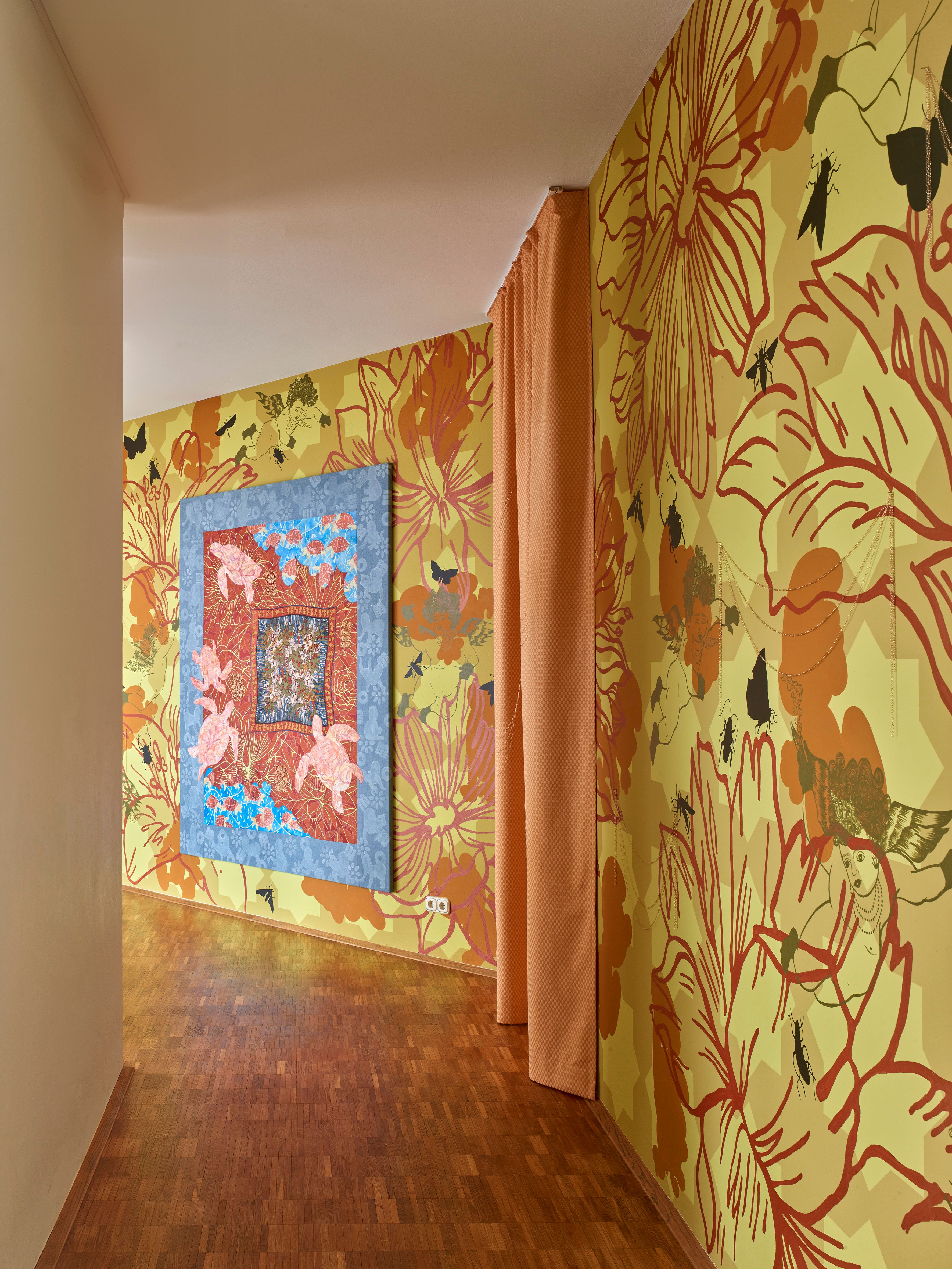 Liquid Grids, Ausstellungsansicht Kunstmuseum Gelsenkirchen, 2025, © Nadira Husain, Foto: Studio Kukulies, Düsseldorf