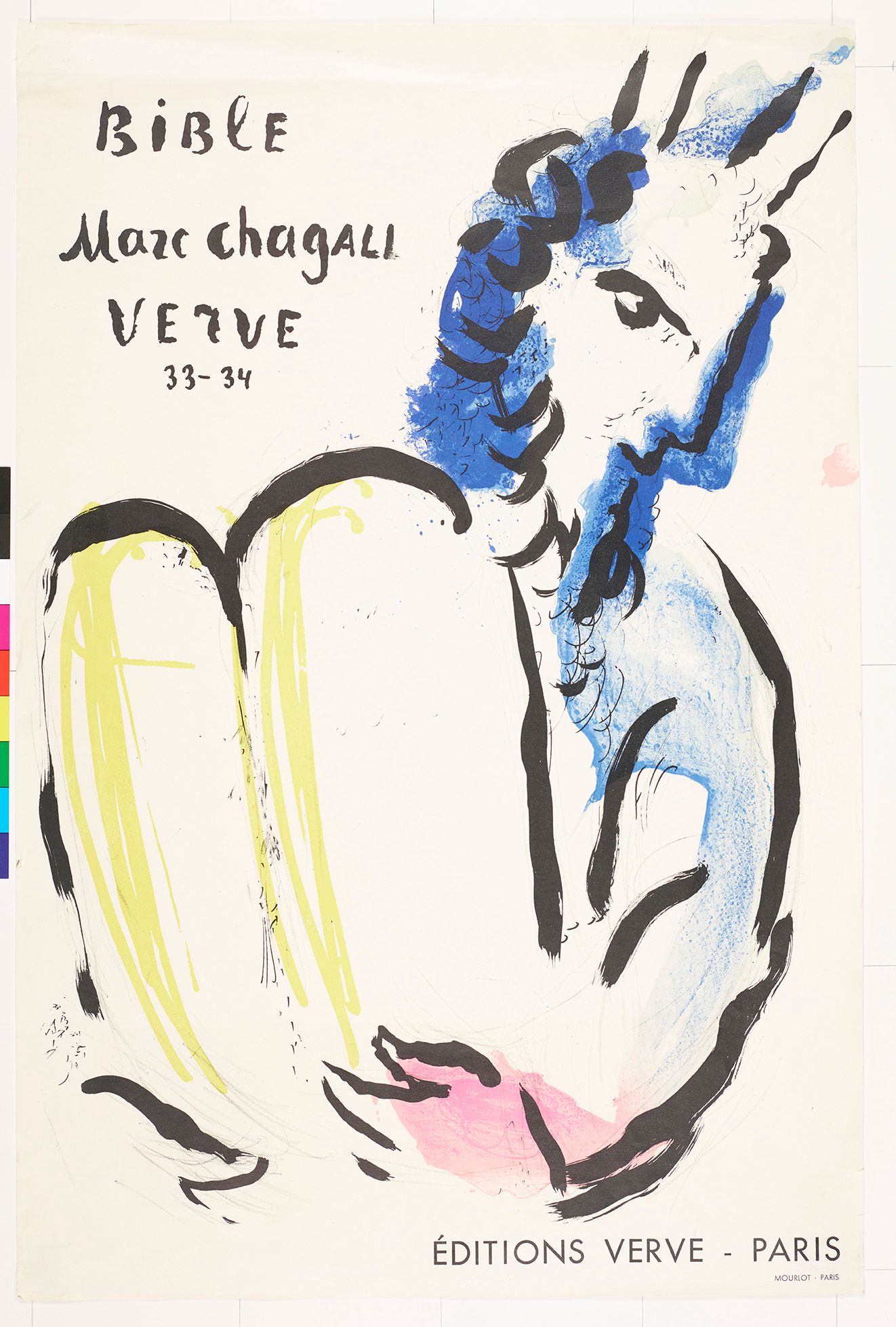 Abstraktes Bildmotiv von einem Seitenprofil mit Hörnern und einem Bart. Die Figur hält ein aufgeschlagenes Buch in der Hand. Am oberen linken Bildrand ist ein Schriftzug.