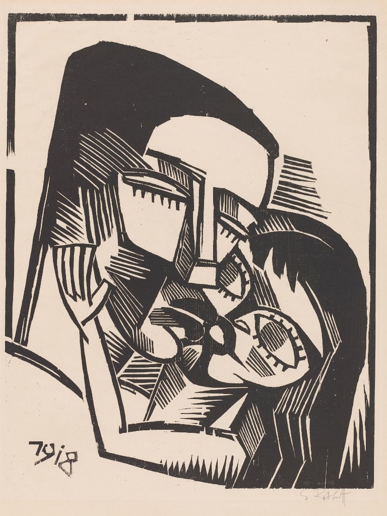 Karl Schmidt-Rottluff, Der Kuss, 1918, Foto: Martin Schmüdderich