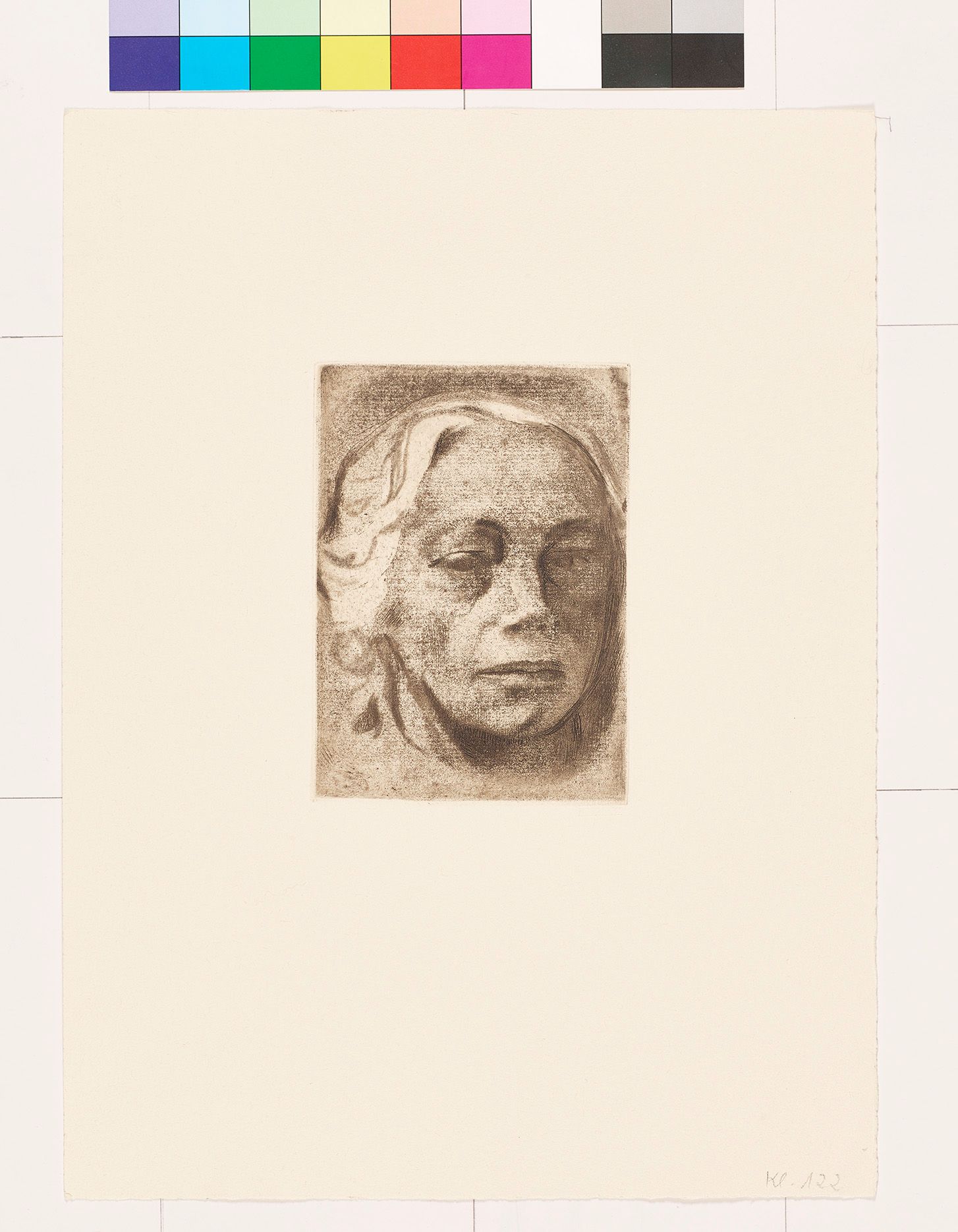 Ein Selbstbildnis von Käthe Kollwitz.