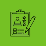 Illustration of a clipboard and pen