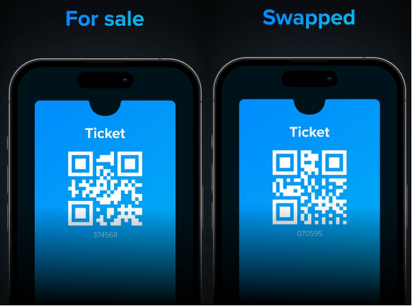 Ticket barcode swapping