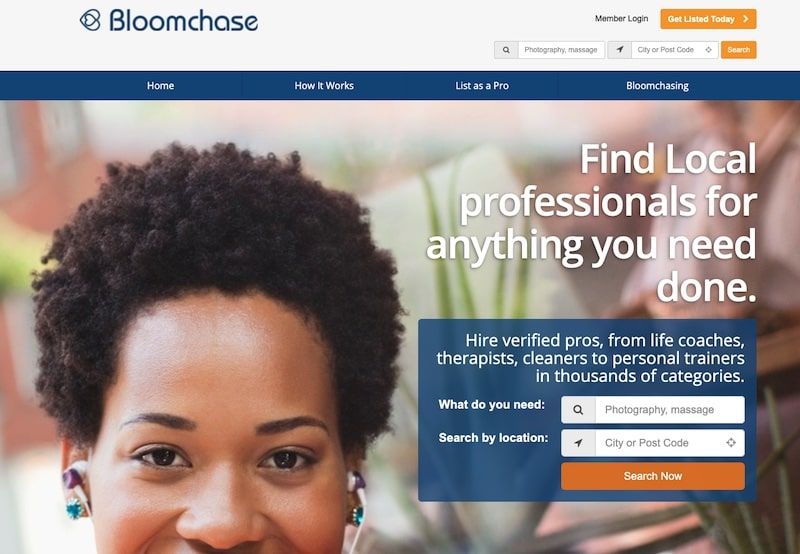 Bloomchase homepage