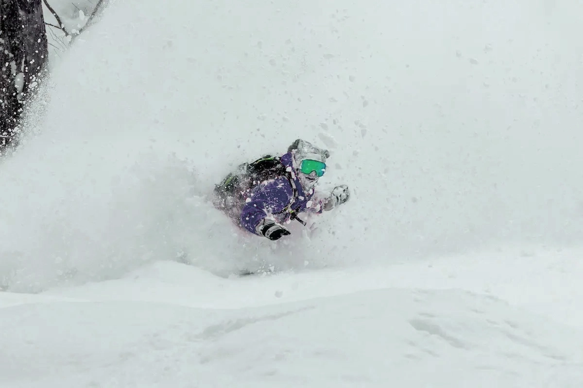 Skier enjoying some KPOW at Kamui Ski Links