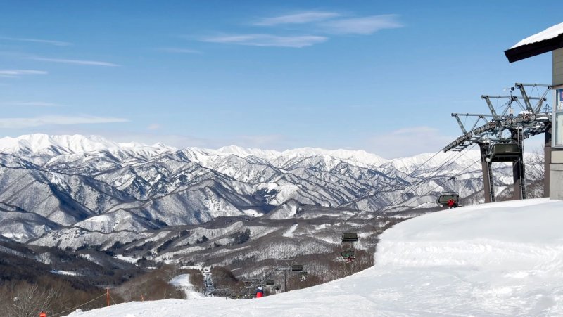 Views from the top of Hodaigi Mountain Resort