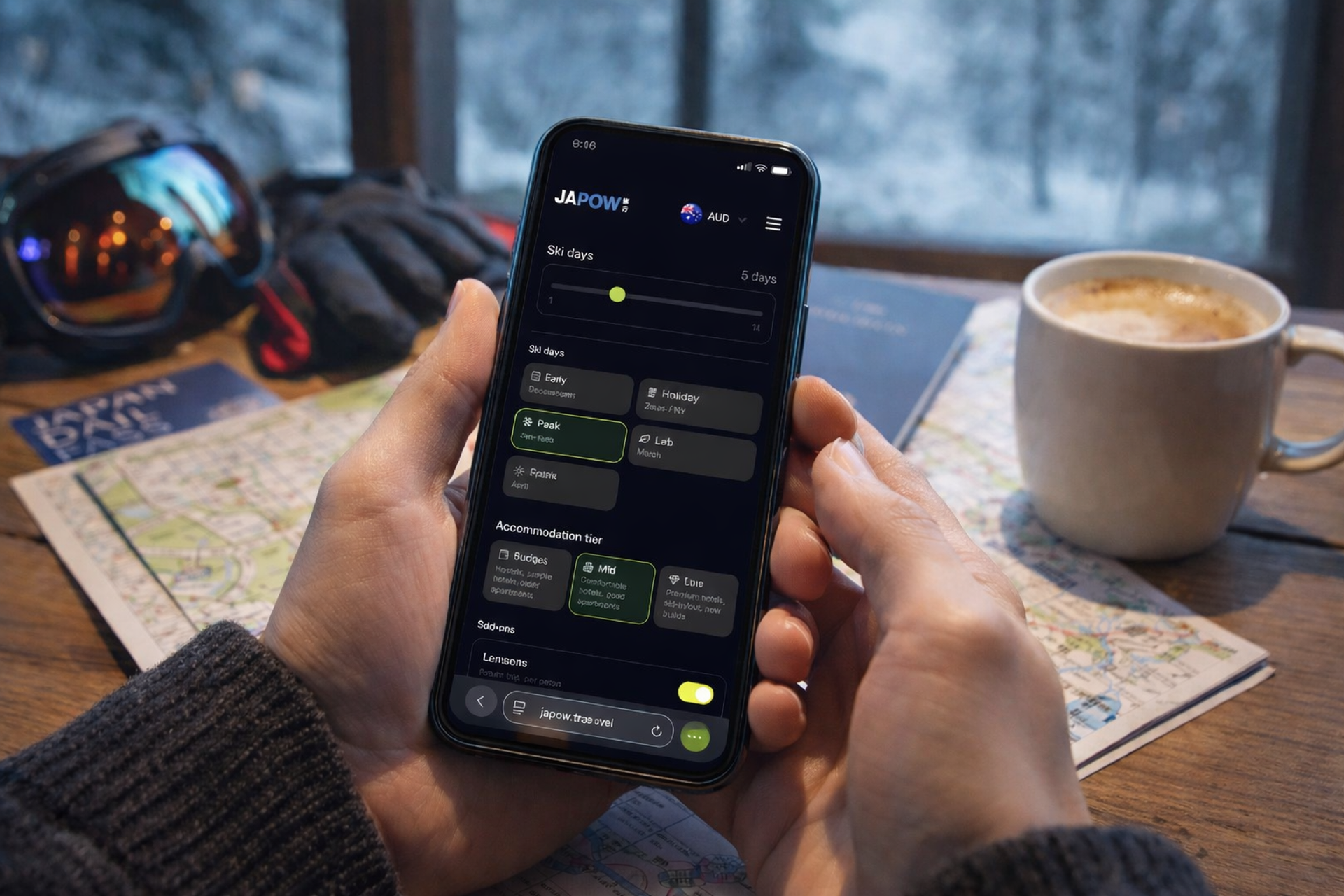 Japow Trip Cost Calculator
