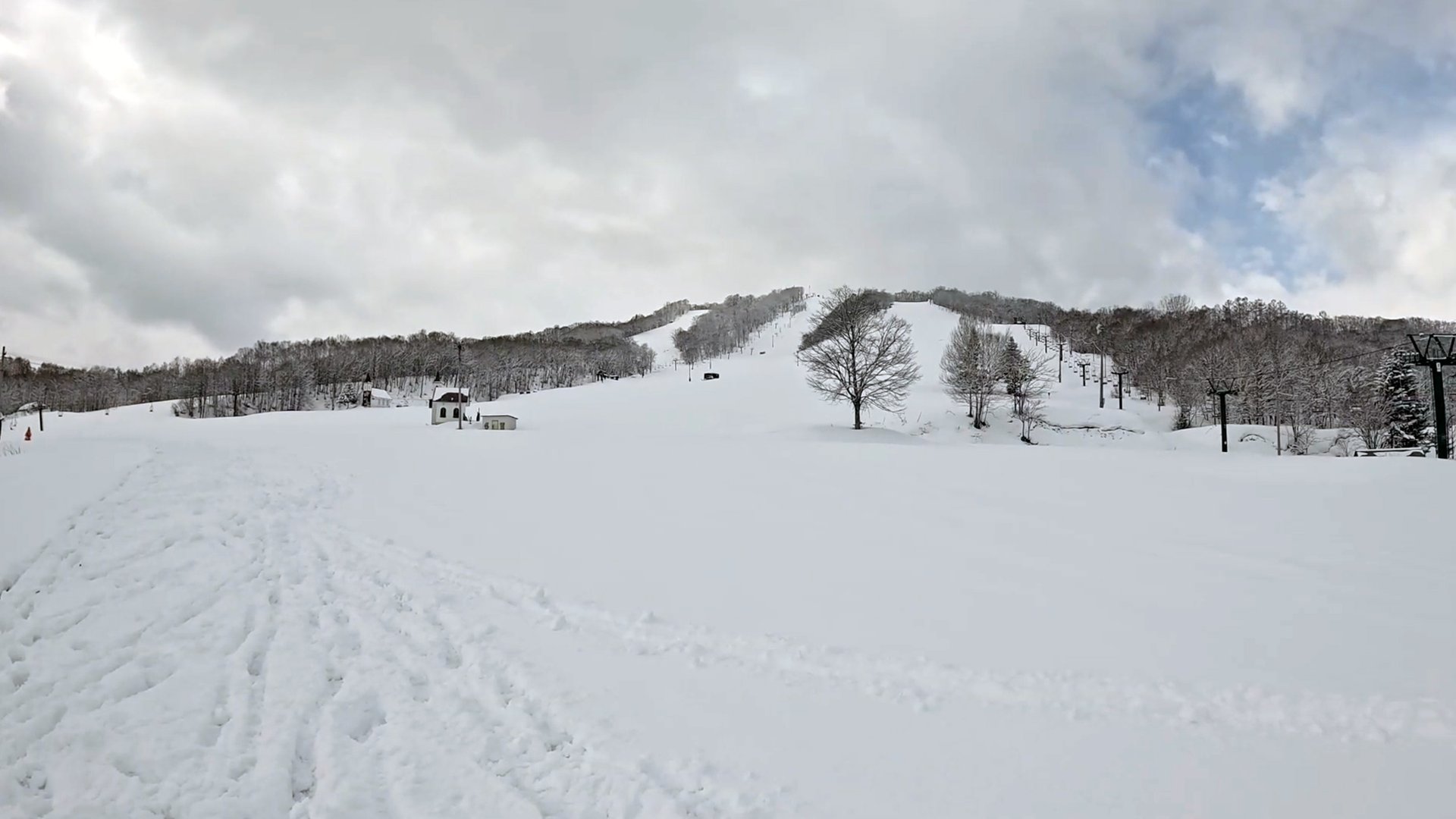 View of Kamoidake ski hill
