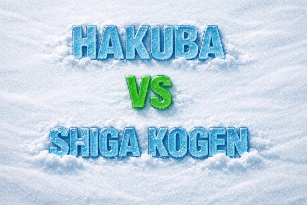 Hakuba vs Shiga Kogen graphic