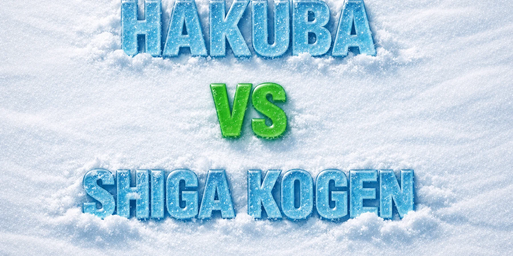 Hakuba vs Shiga Kogen graphic