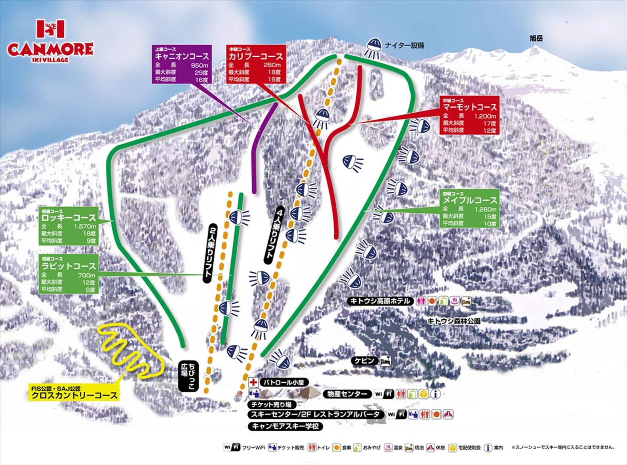 Canmore Ski Village trail map
