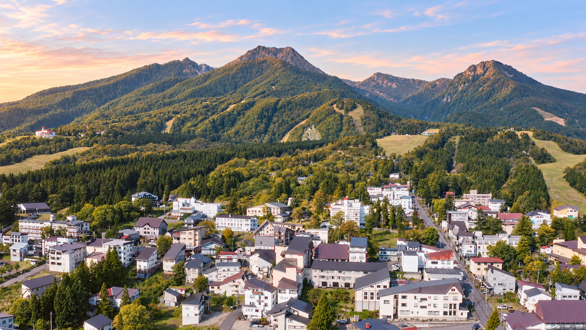 Myoko mountains in the summer 