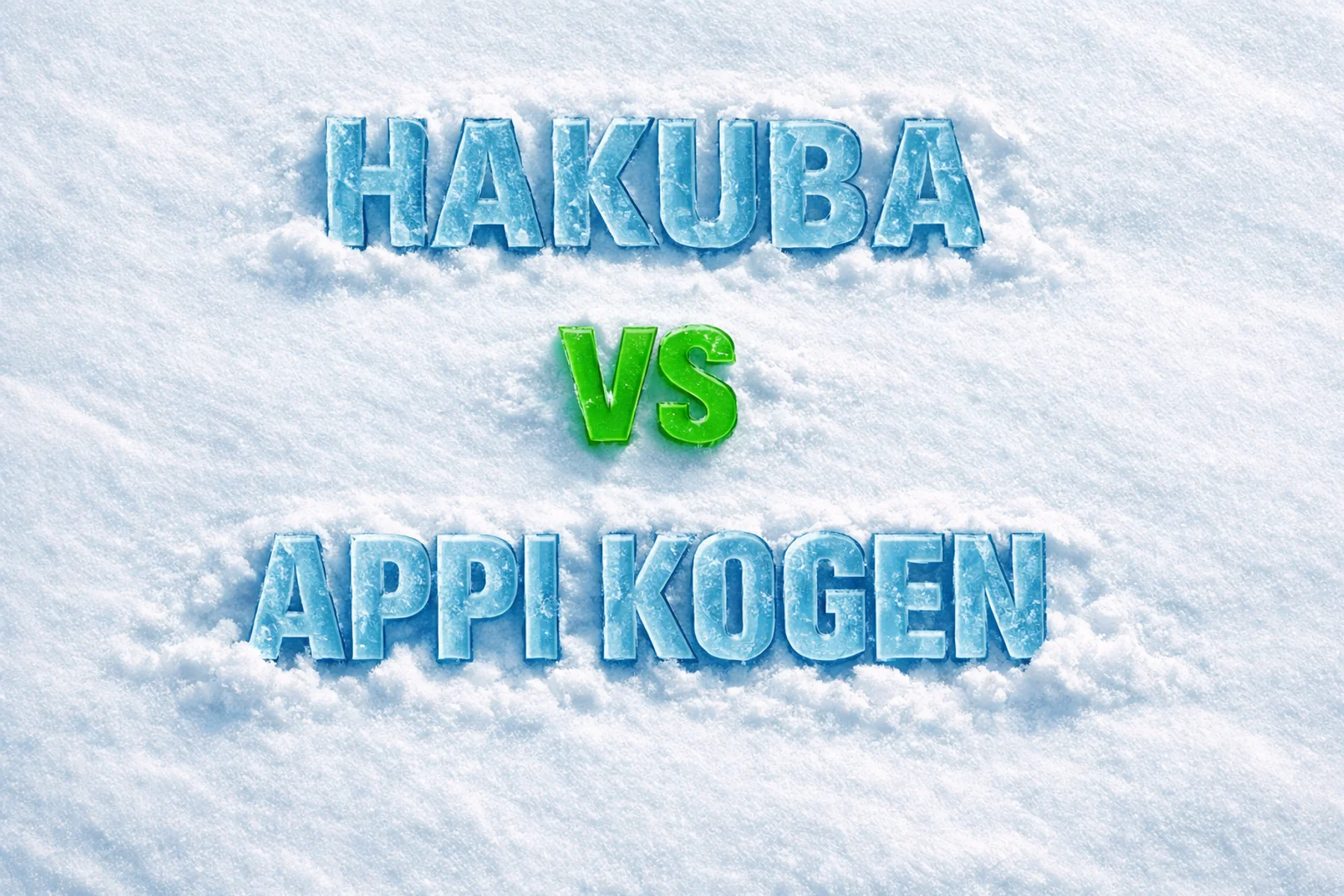 Hakuba vs Appi Kogen