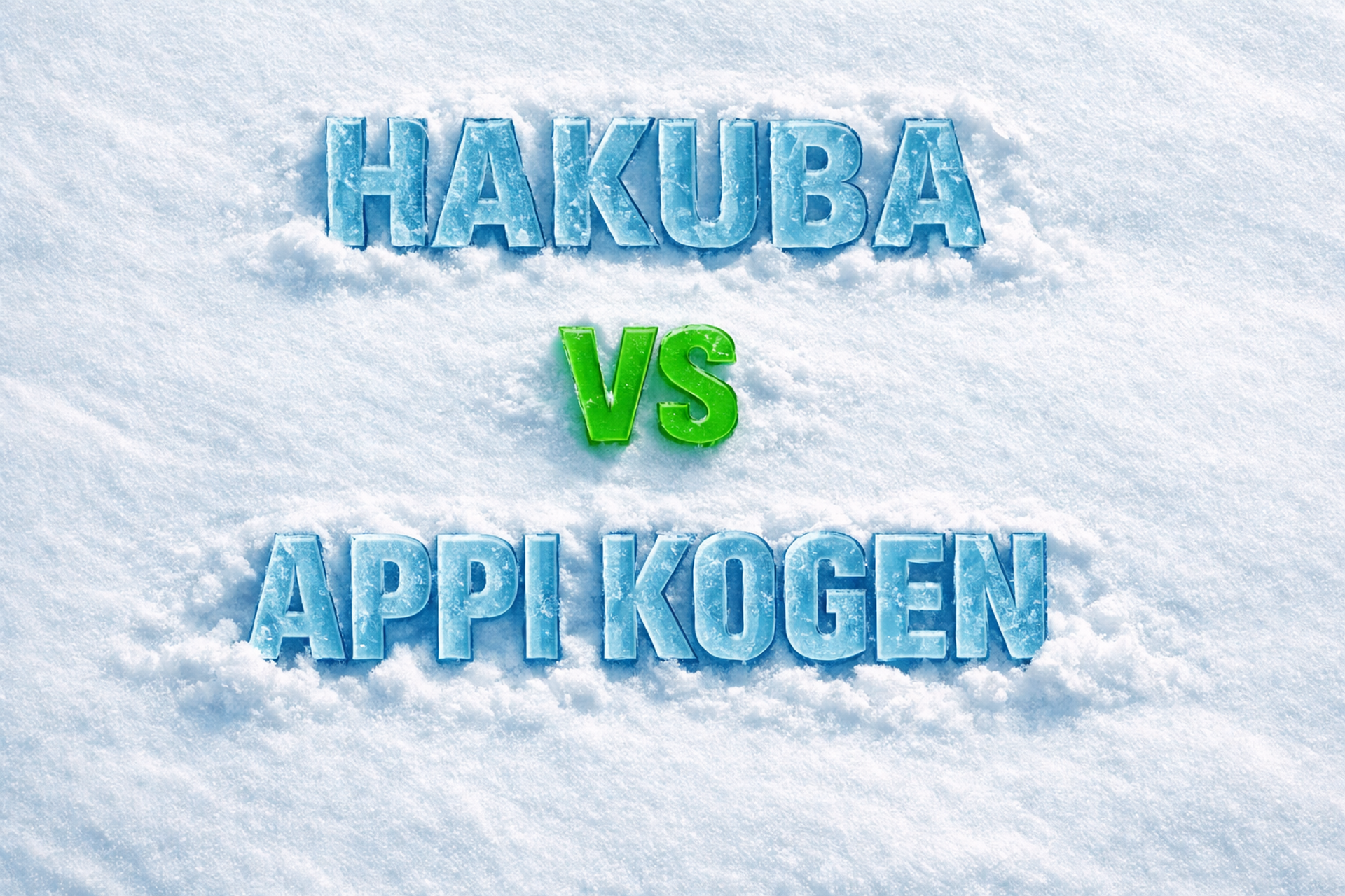 Hakuba vs Appi Kogen