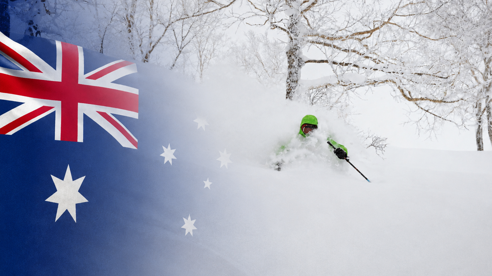 Skiers at a Japanese ski resort