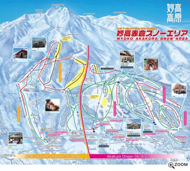 Akakura Ski Map