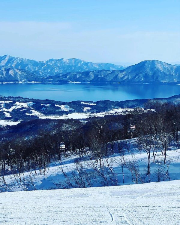 View of the lake from Tazawako ski resort