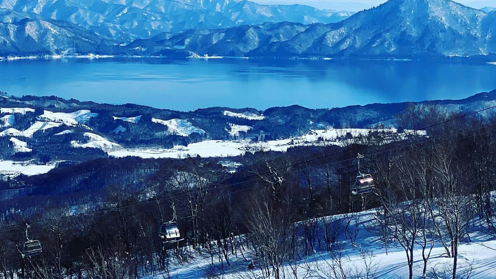 View of the lake from Tazawako ski resort