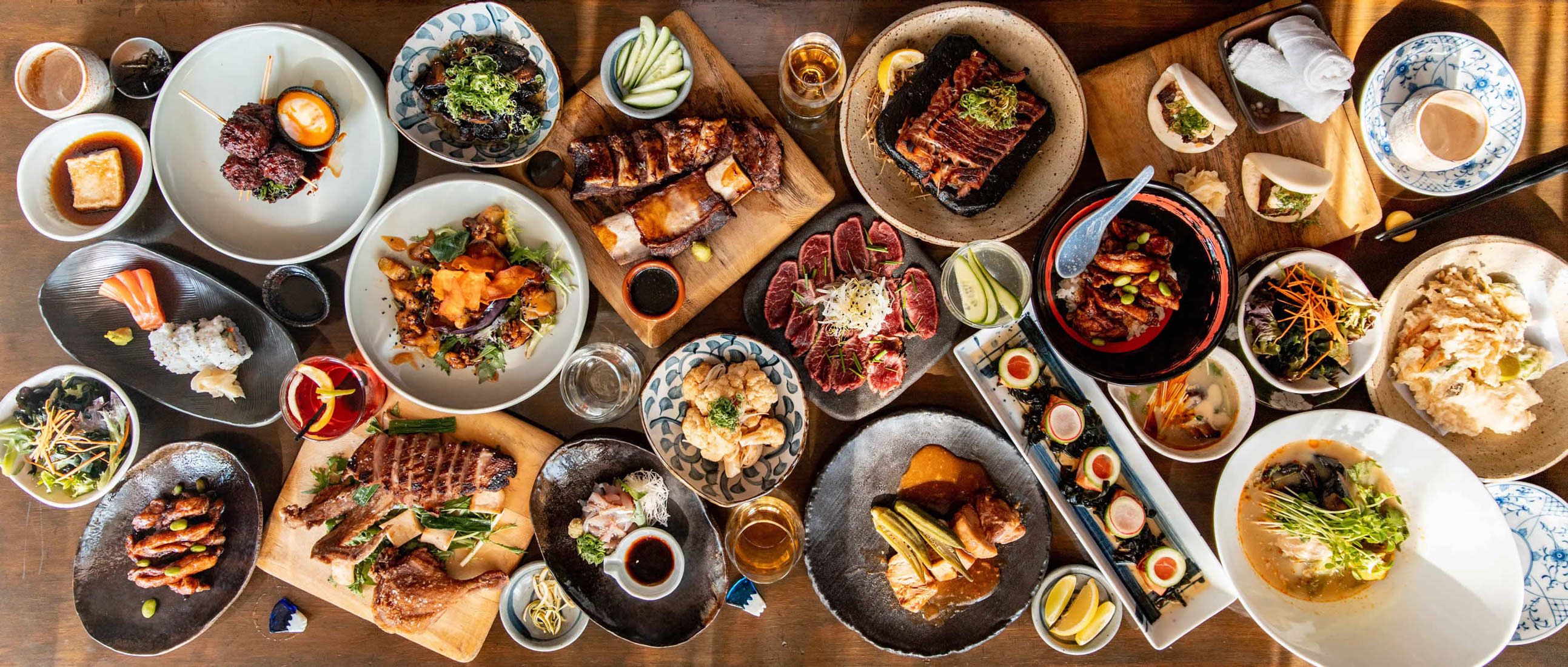 An delicious array of Izakaya dishes 