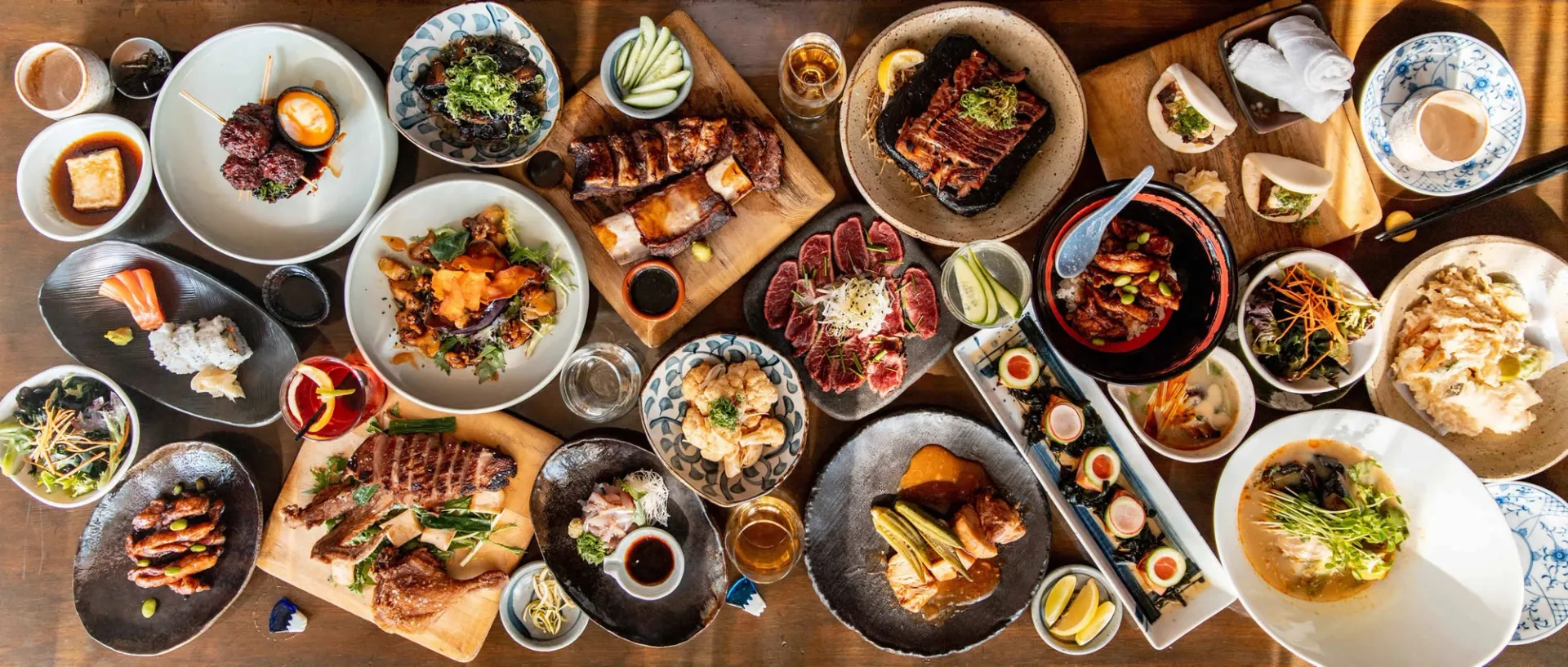 An delicious array of Izakaya dishes