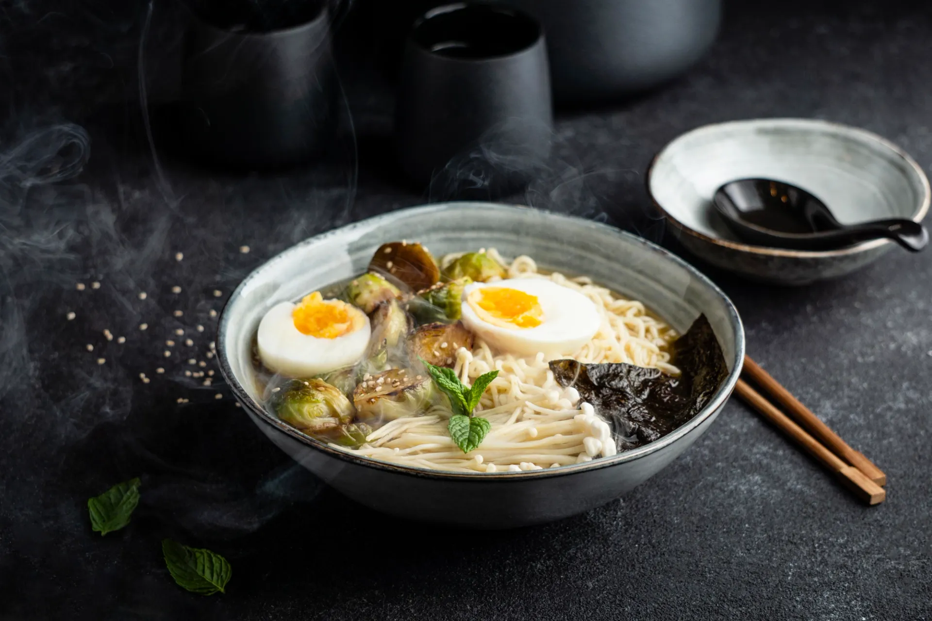 Steaming hot ramen