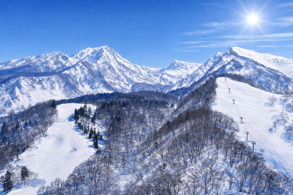 Seki Onsen on a lovely day, view from above
