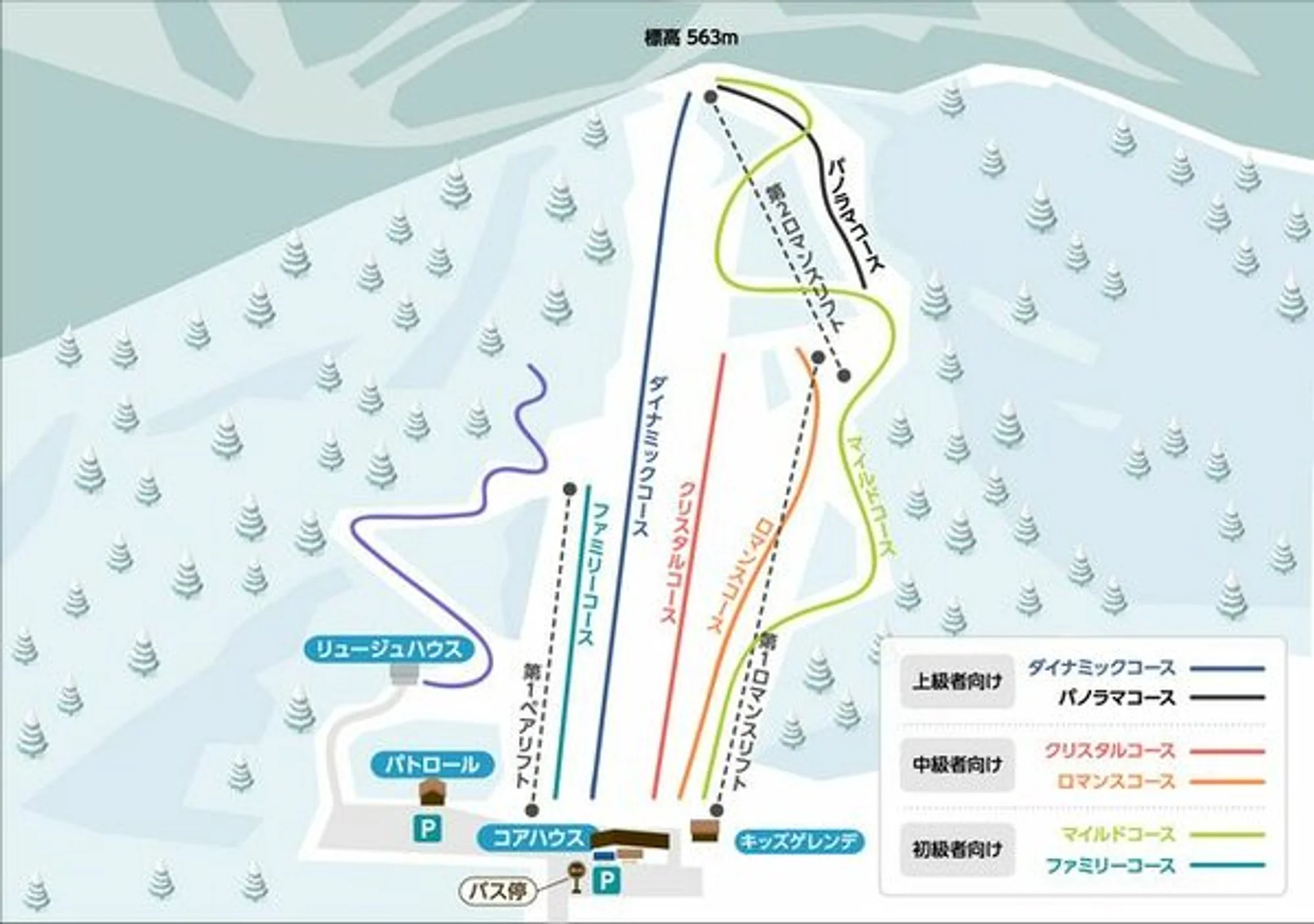 Fu's Snow Area trail map