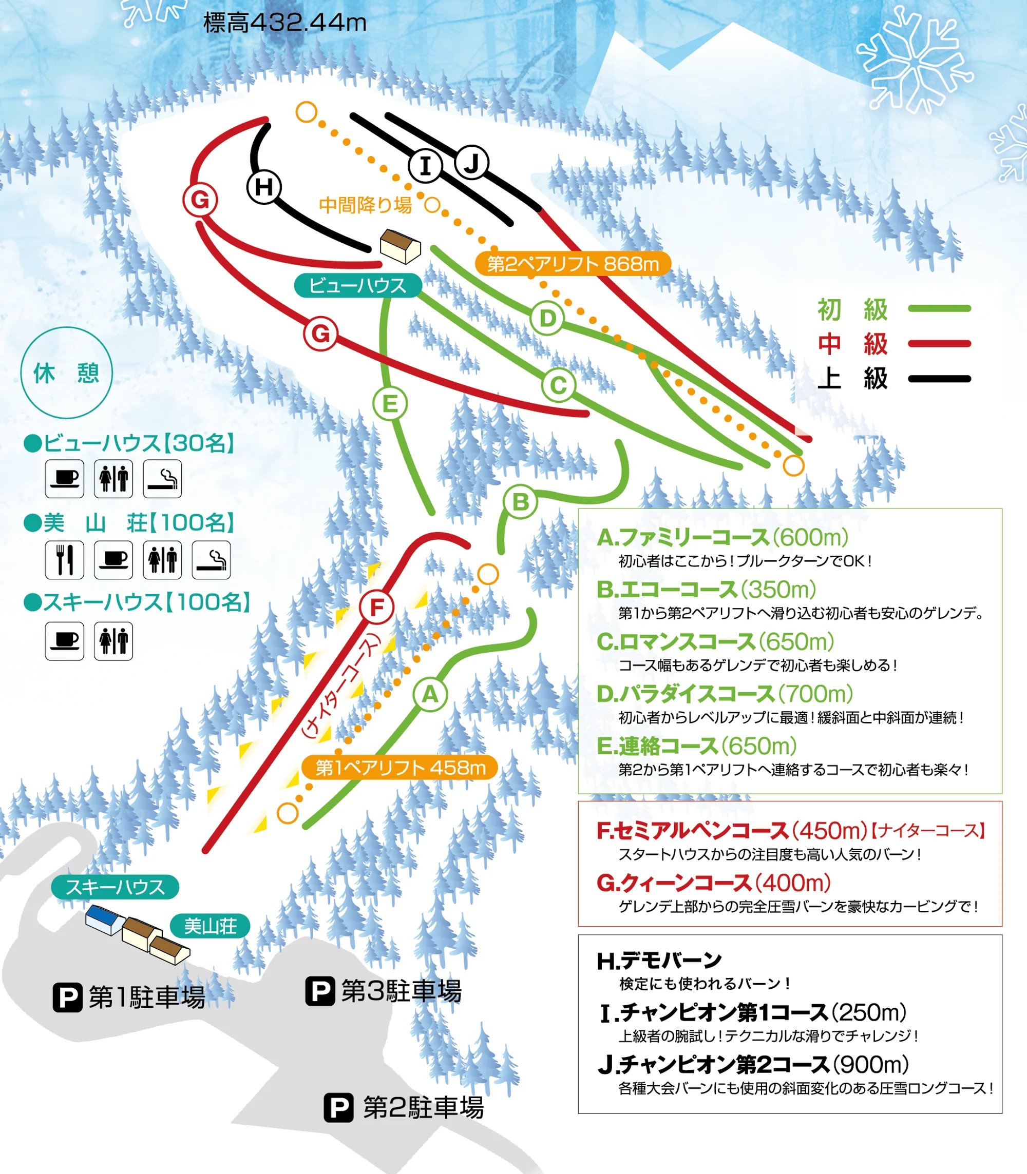 Kyowa Ski and Trail map