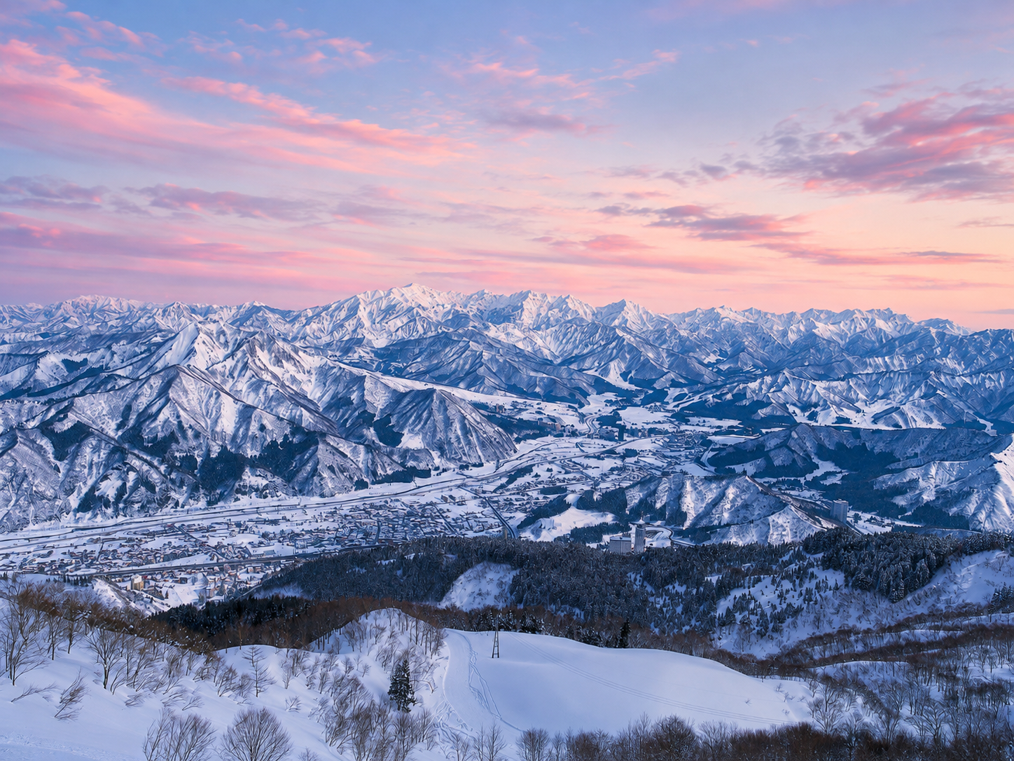 Early morning Echigo Yuzawa Valley