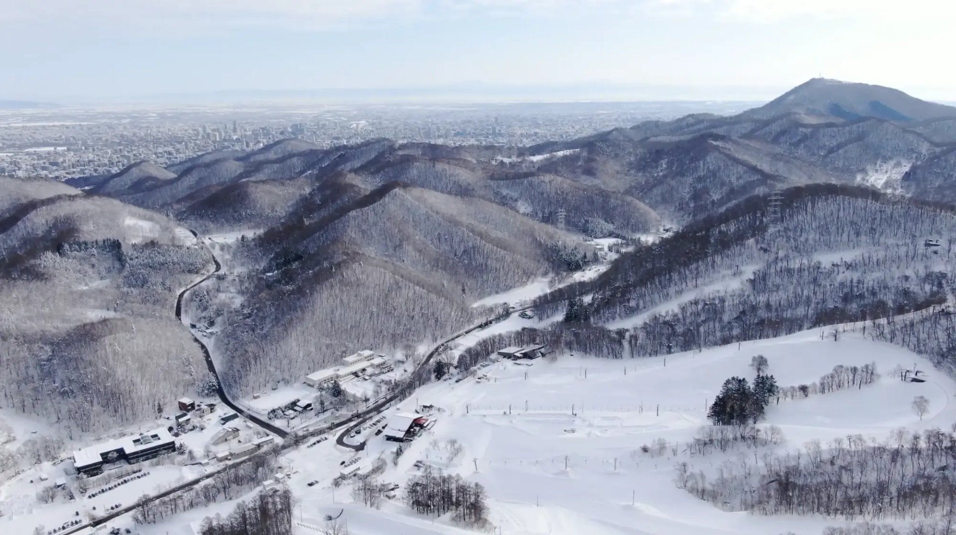 Bankei ski resort from above