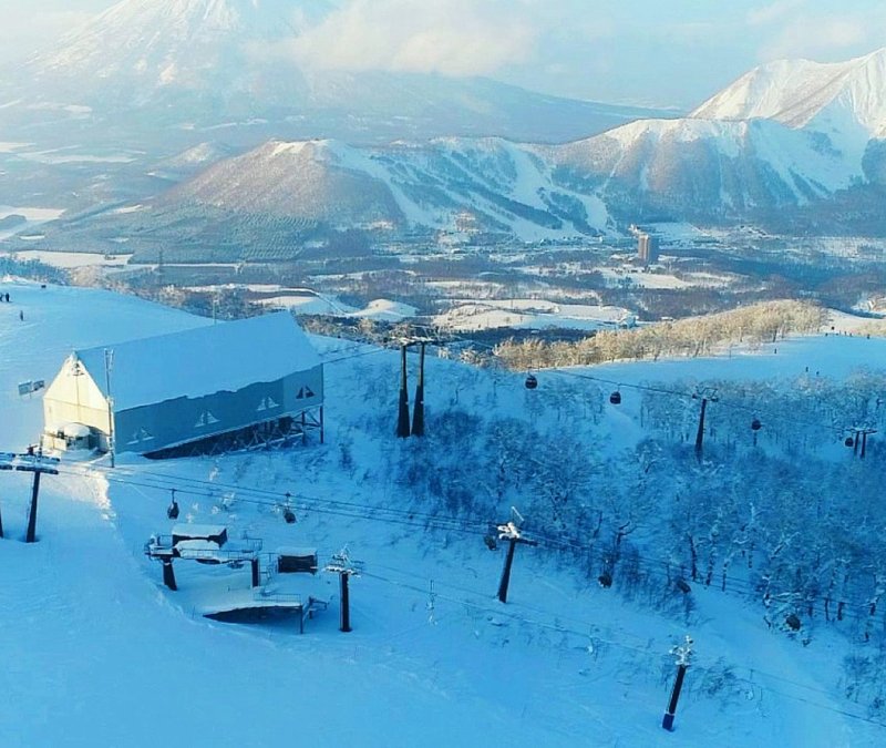Sensational views of Rusutsu covered in snow