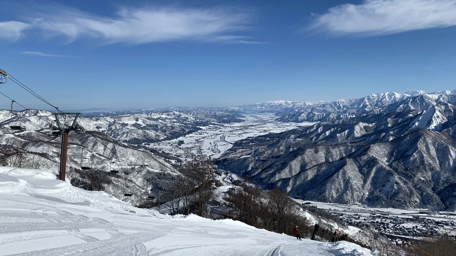 Views of the valley and beyond at Gala Yuzawa