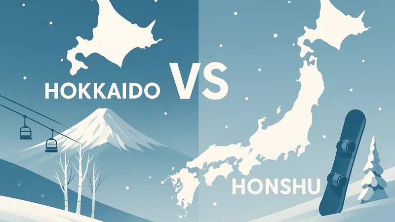 Hokkaido vs Honshu Ski and Snowboard graphic