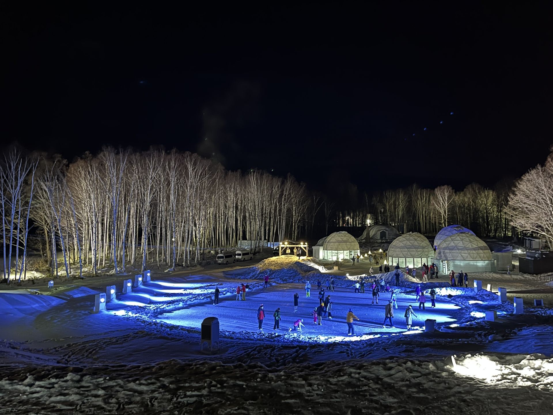 Kids love the ice village and ice skating at Tomamu