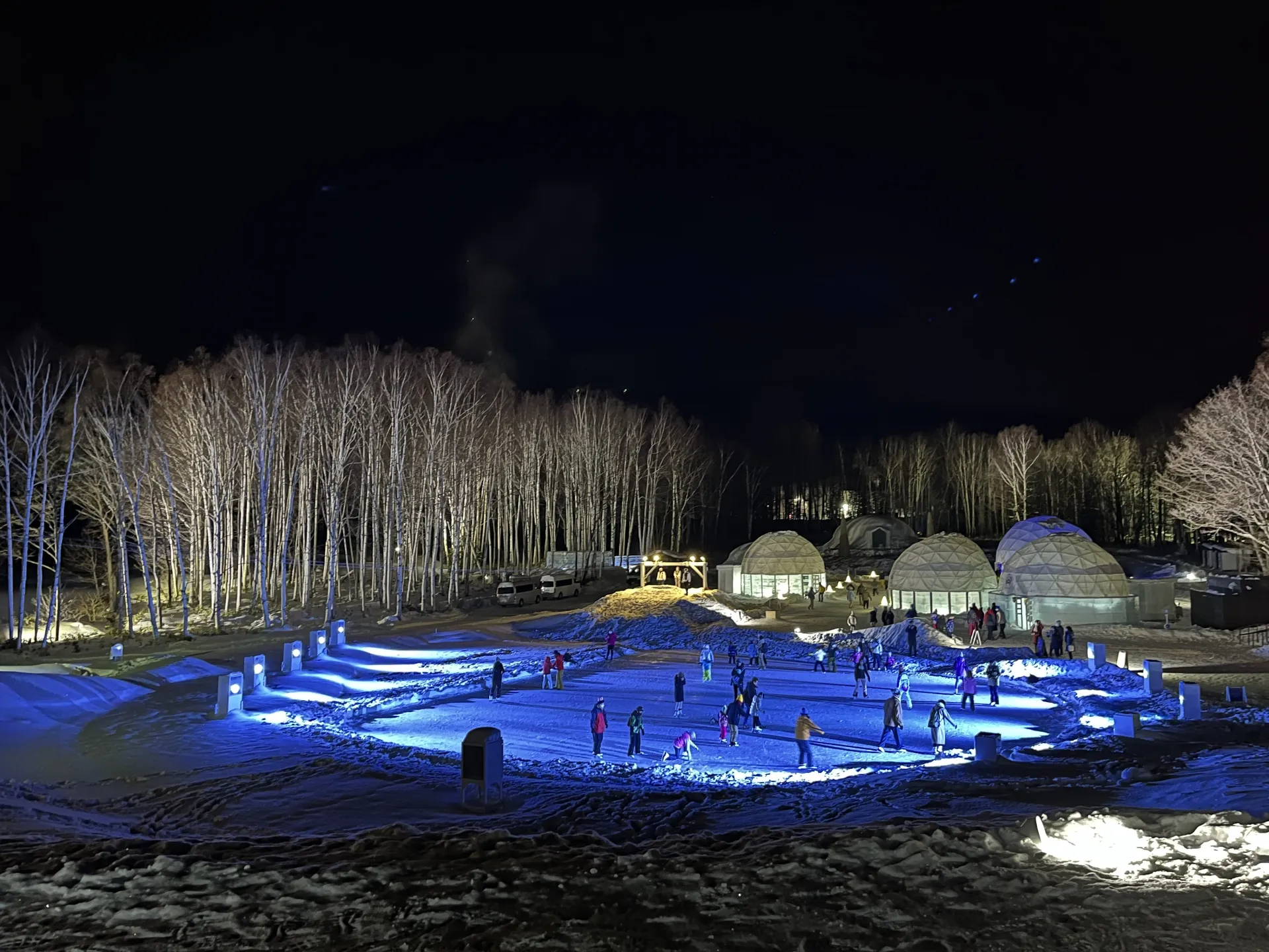 Kids love the ice village and ice skating at Tomamu