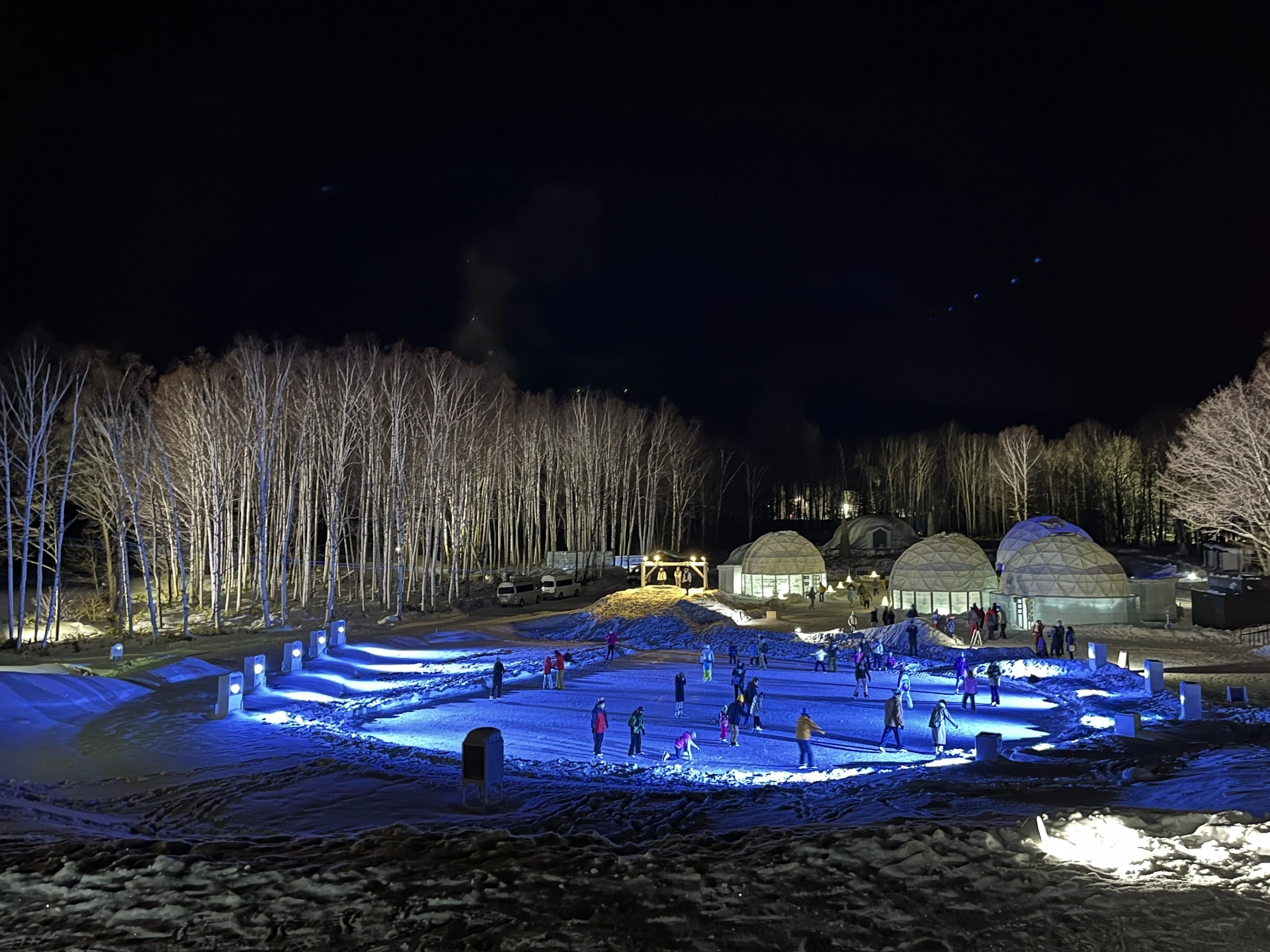 Kids love the ice village and ice skating at Tomamu