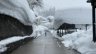 Nozawa village blanketed with snow