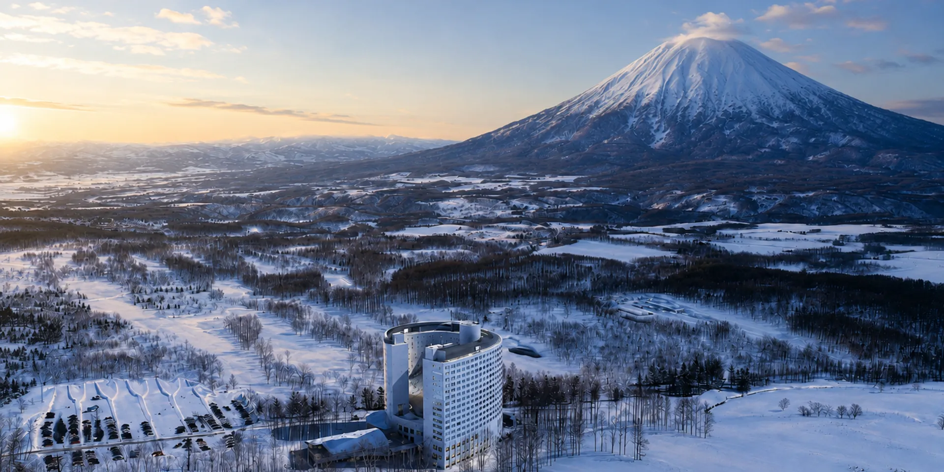 Hotel in front of My Yotei in Niseko