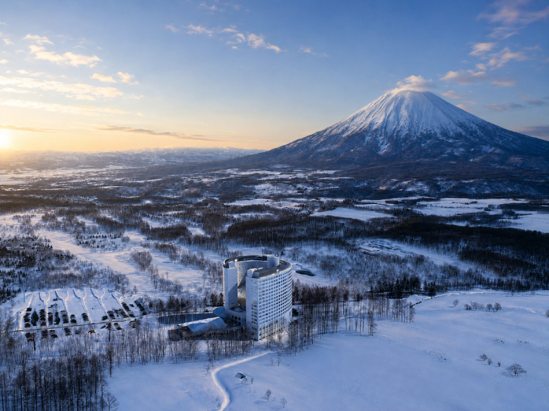 Hotel in front of My Yotei in Niseko