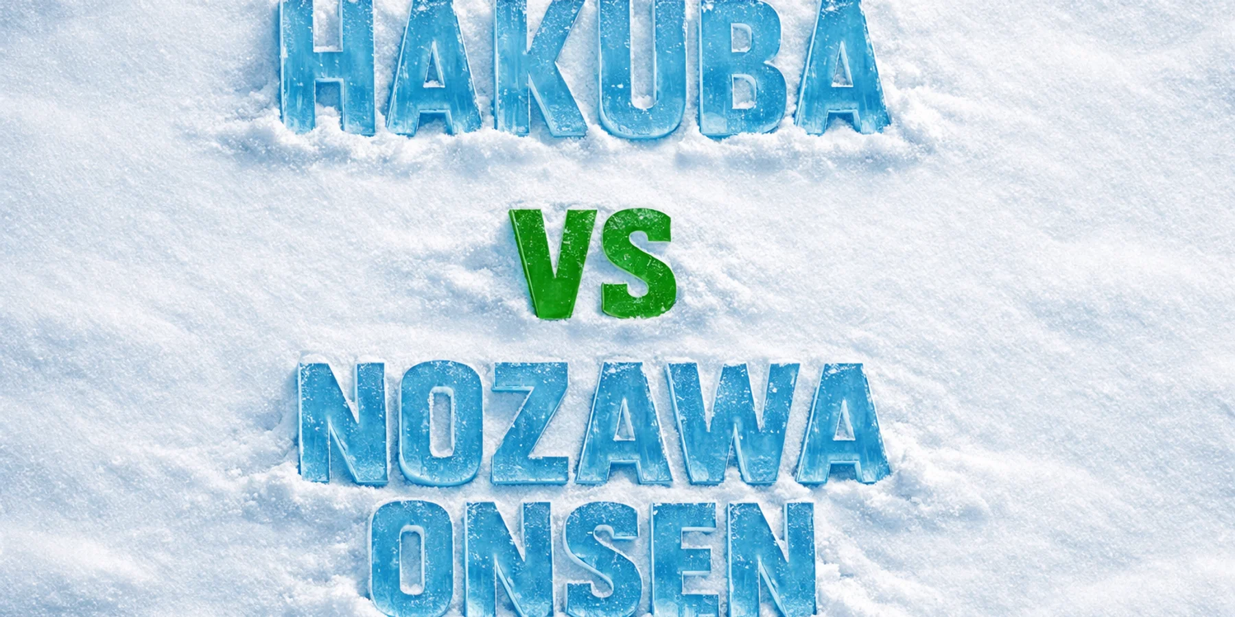 Hakuba vs Nozawa Onsen