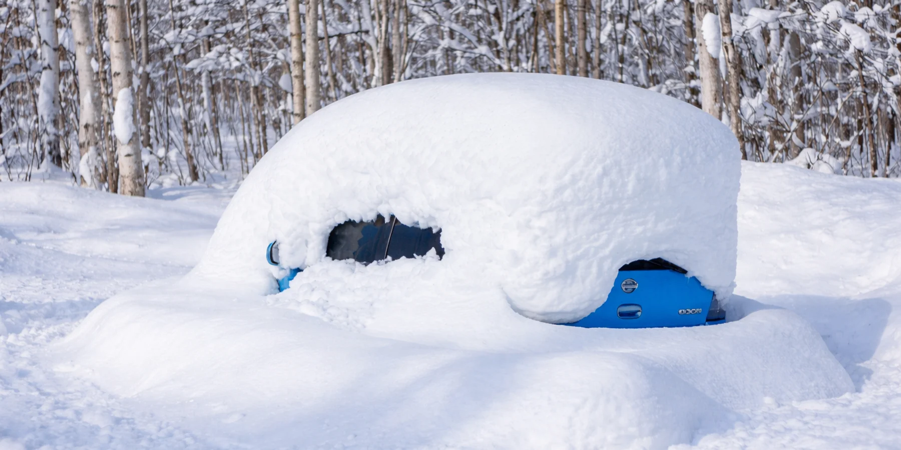 Car In deep Japow