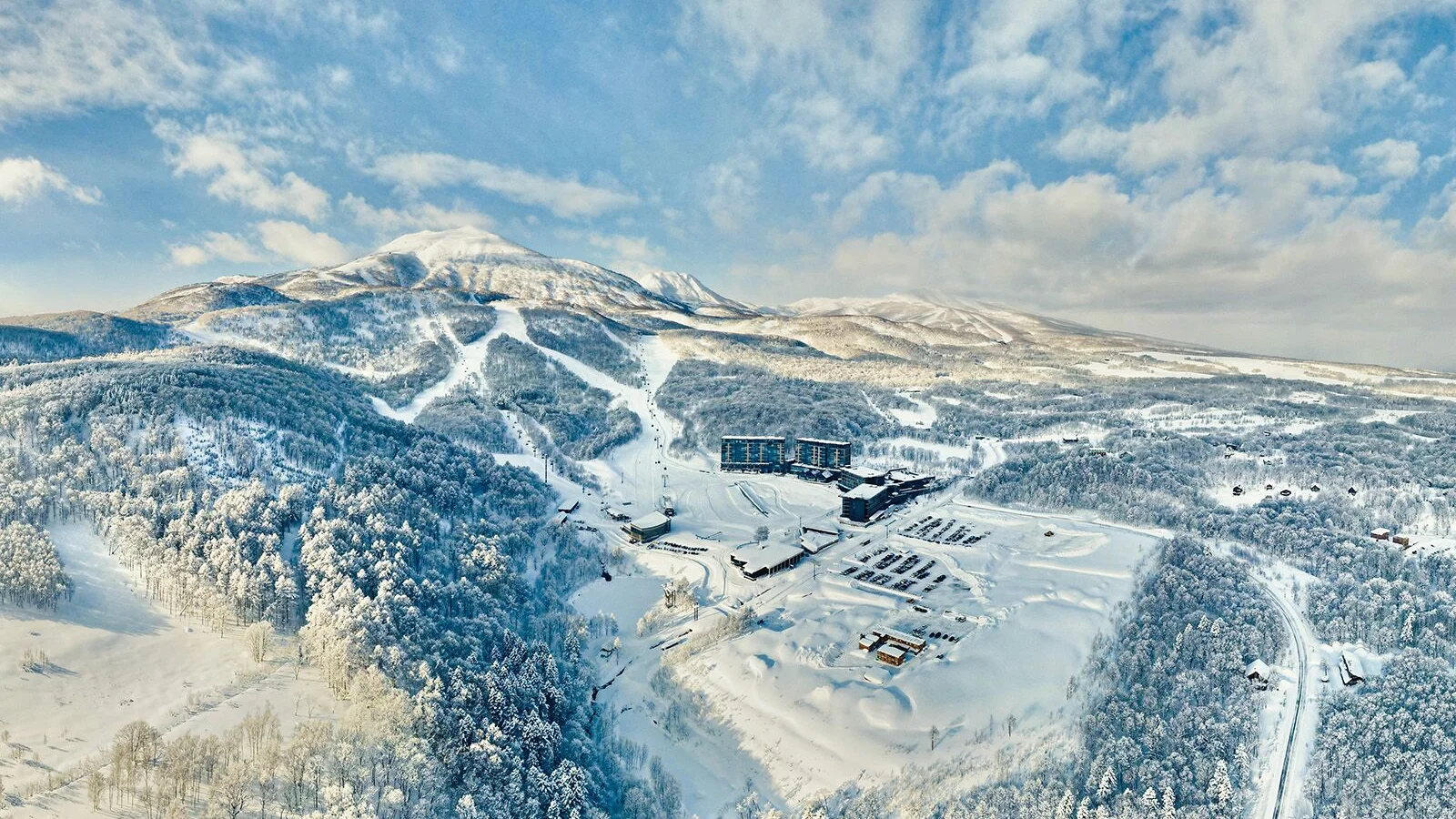 Hanazono Ski resort from above