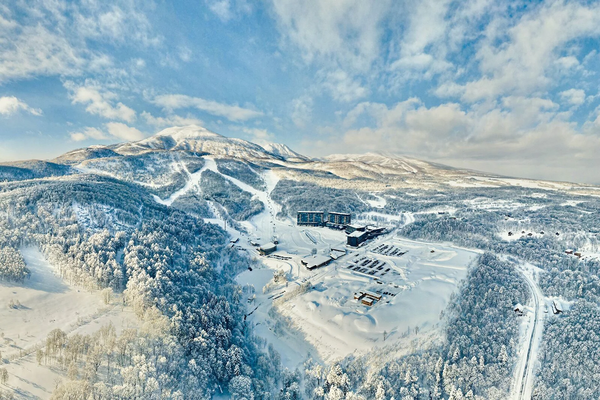 Hanazono Ski resort from above