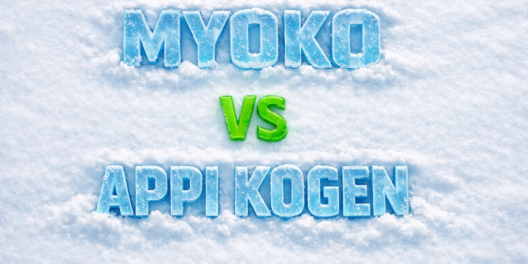 Myoko Kogen vs Appi Kogen graphic