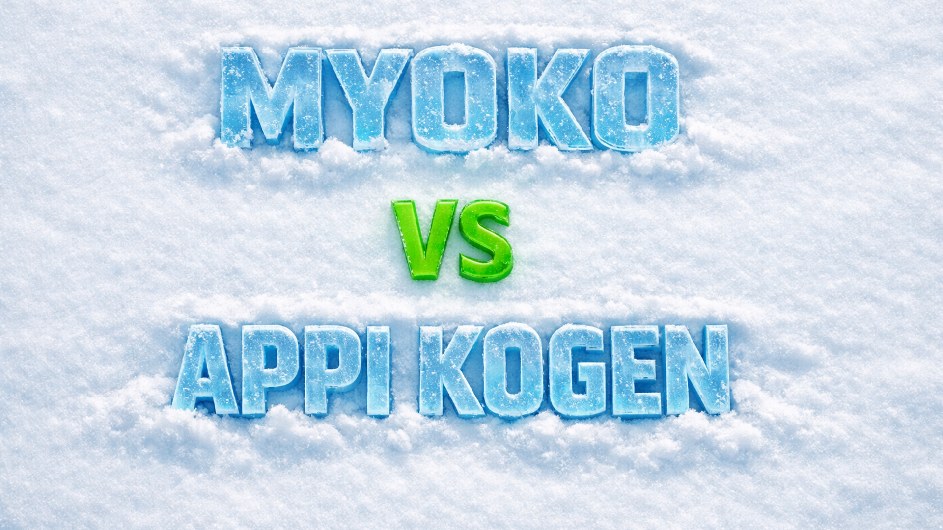 Myoko Kogen vs Appi Kogen graphic