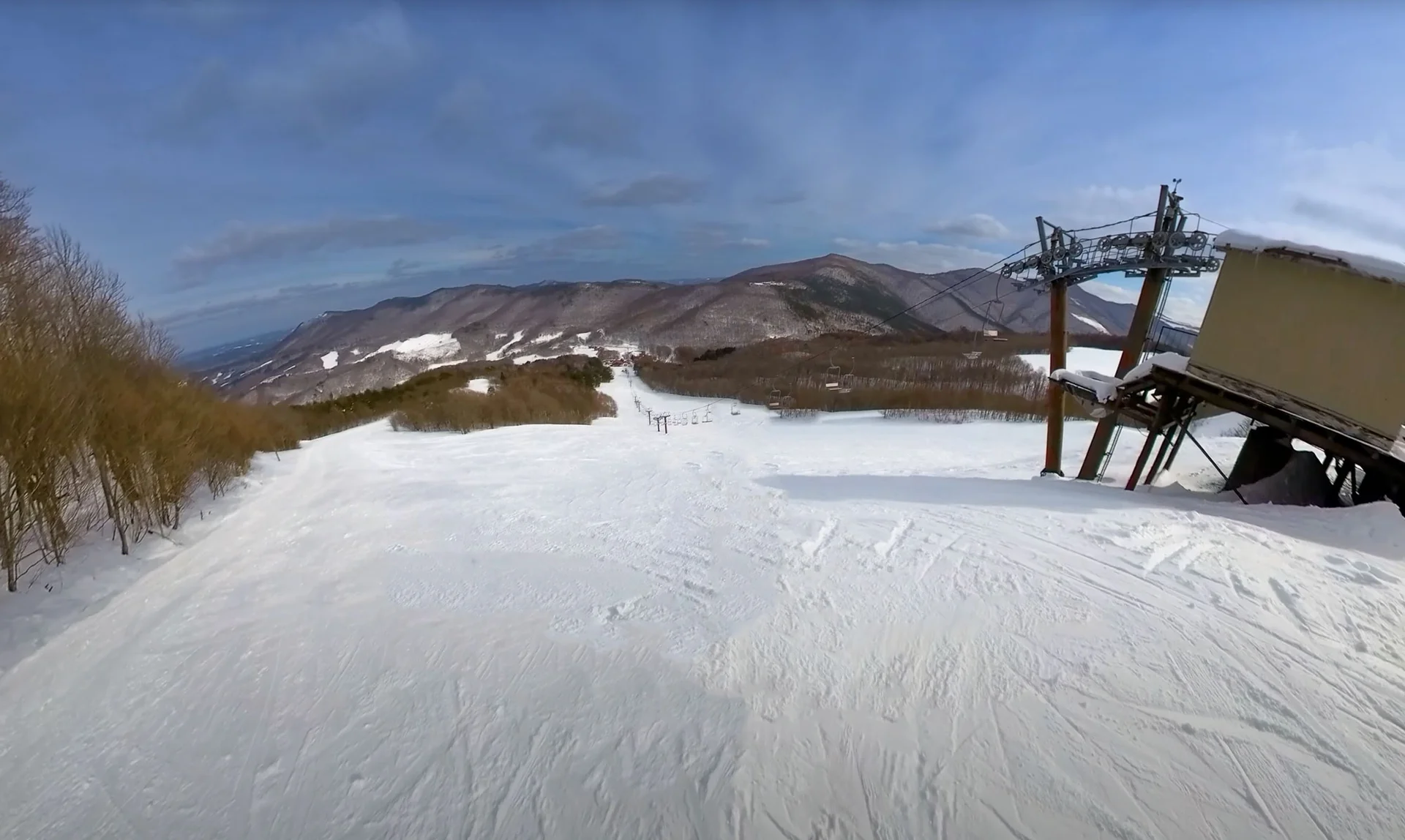 Views down the mountain at Hiraniwa Kogen 