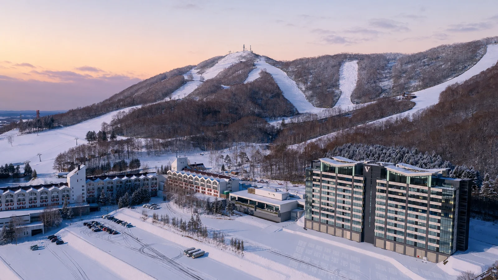 Ski-in ski-out hotel at a Japanese ski resort